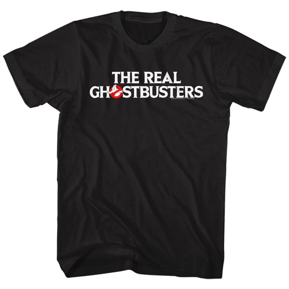 Real Ghostbusters Logo Black T-Shirt