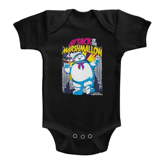 Real Ghostbusters Marshmallow Attacks Infant Baby Romper
