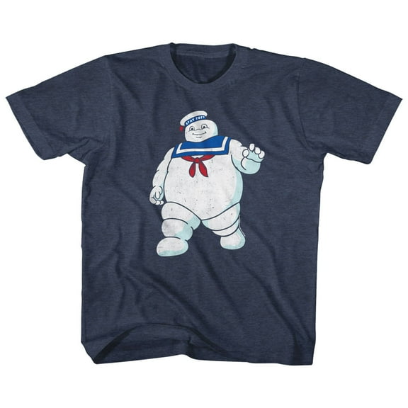 Real Ghostbusters Mr Stay Puft Navy Children's T-Shirt