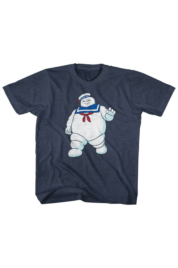 Real Ghostbusters Mr Stay Puft Navy Children's T-Shirt