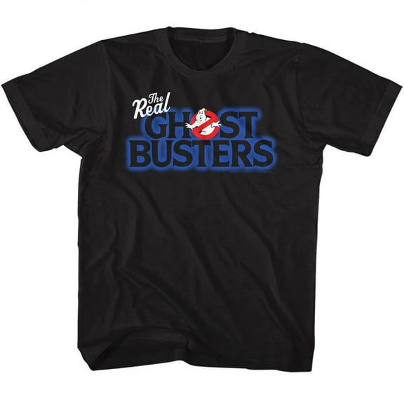Real Ghostbusters Real Logo Black Children's T-Shirt