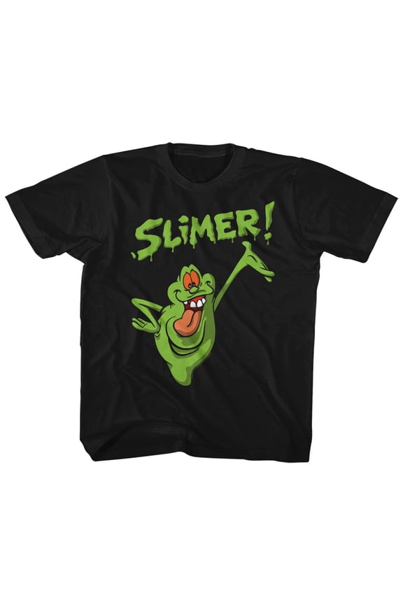 Real Ghostbusters Slimer! Black Children's T-Shirt