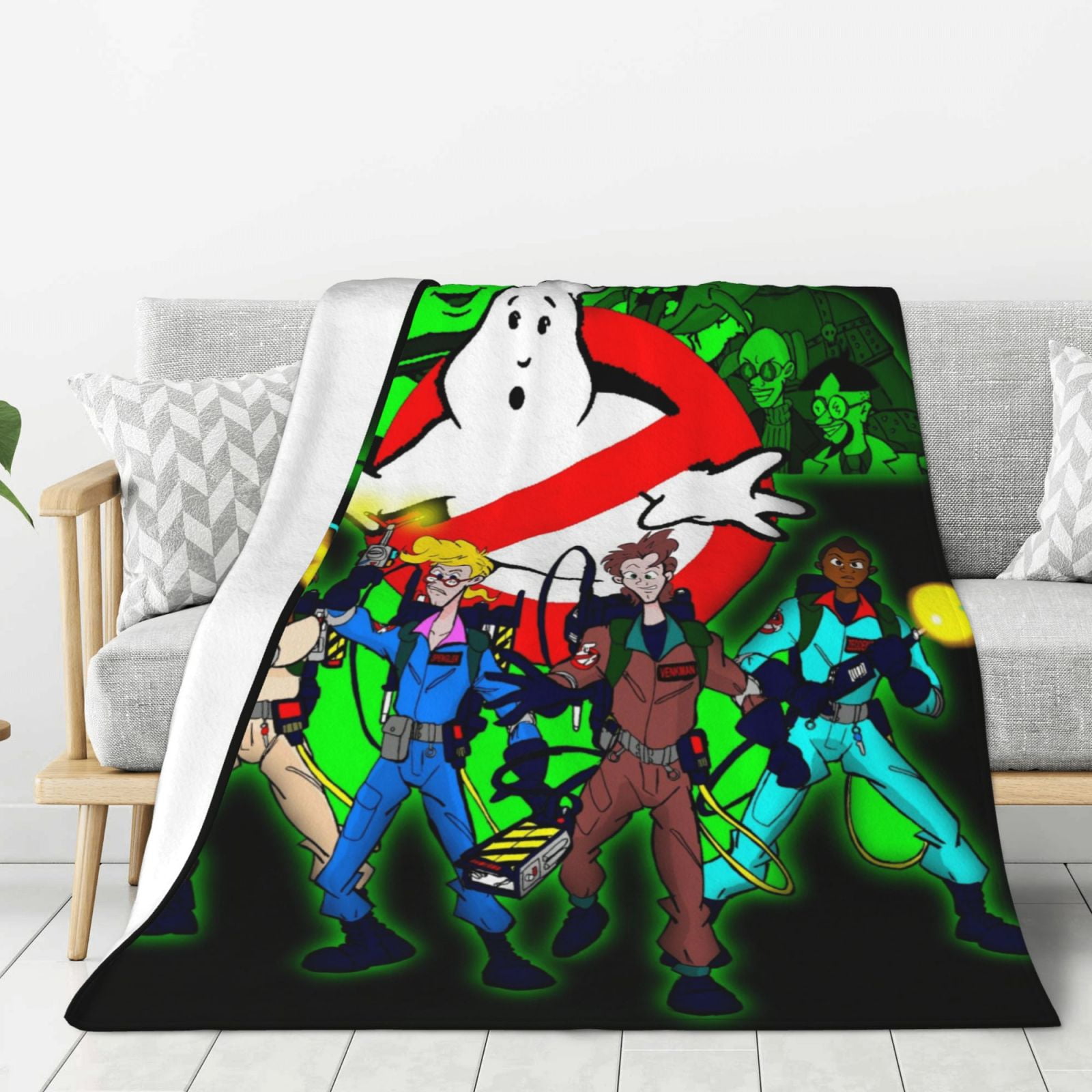 Real Ghostbusters Thick Blanket Cozy Soft Fuzzy Antipilling Flannel