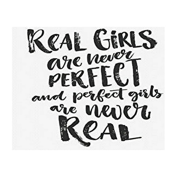 Real Girls Are Never Perfect And Perfect Girls Are Not Real Mouse Pad Gaming Mousepad 9.84"(L) x 7.87"(W)
