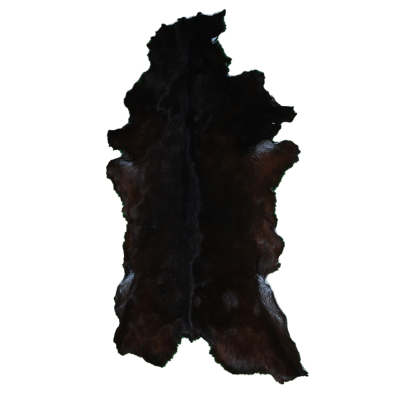 Real Goat Hide, Soft Goat Skin Rug, Brown and white Goat Skin Hair on Leather Hides Rug | 100% Authentic Goat Skin Rug Throw