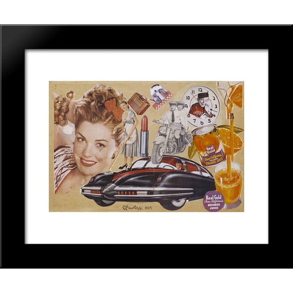 Real Gold 20x24 Framed Art Print by Paolozzi, Eduardo