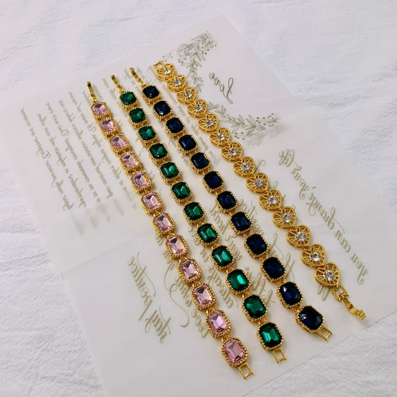 Real Gold Simple Elegant Color Color Retaining Craft Bracelet