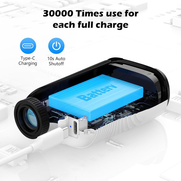 Real HD Golf Rangefinder with Slope, 1,200 Yards Range Golf, 7X Magnification with Magnet, Flag Lock Vibration, Rechargeable Laser Rangefinder for Hunting$$