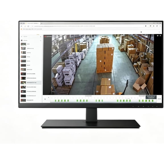 Real HD Security Camera Monitor Screen, 27 Inch 1080P Thin LED PC Monitor with HDMI VGA Built in Speaker Compatible with CCTV Security Camera NVR, Not Support Bluetooth and WiFi