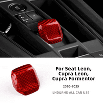 Real Hard Carbon Fiber For Seat Leon Cupra Leon Cupra Formentor 2020 2021 2022 2023 2024 2025 LHD RHD Car Gear Shift Knob Trim.