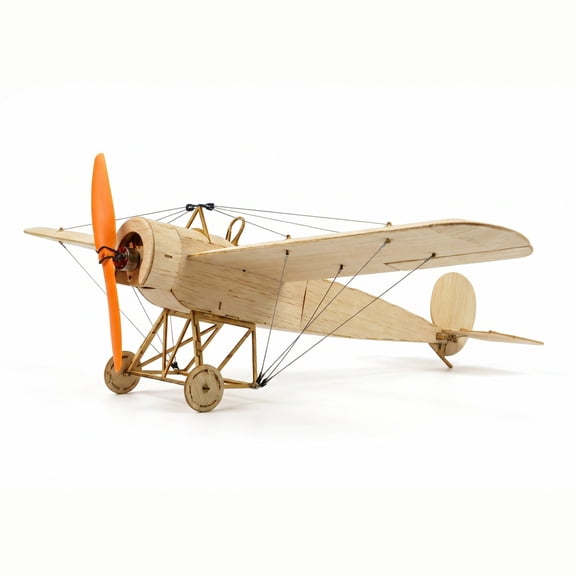 Real Hawk K08 Eindecker Balsa Kit WWI German Monoplane Fighter DIY Build and Fly Model RC Airplane No Electronics