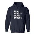 thumbnail image 1 of Real Heroes Wear Scrubs Adult Hooded Sweatshirt, 1 of 3