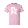 thumbnail image 1 of Real Heroes Wear Scrubs Adult Short Sleeve T-shirt, 1 of 4