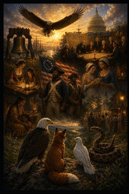 Real History for Kids God and the Founders: As told by the Eagle, Fox, Dove, and the Rattle Snake, (Paperback)