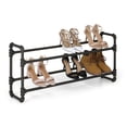 thumbnail image 1 of Real Home Innovations 2-Tier Heavy Duty Shoe Rack, Metal, Black, 1 of 8