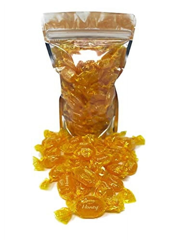 Classic Honey Filled Hard Candy Bon Bons  Individually Wrapped Bulk Bag (16 oz)
