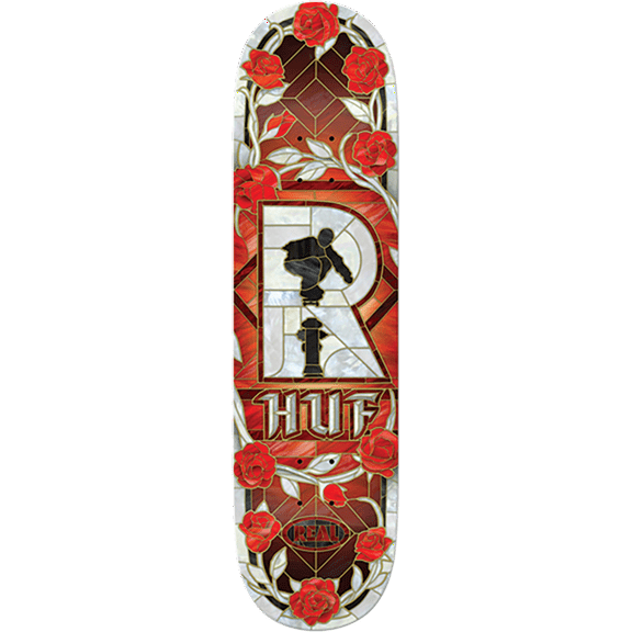 Real Huf Cathedral Skateboard Deck 8.5 White