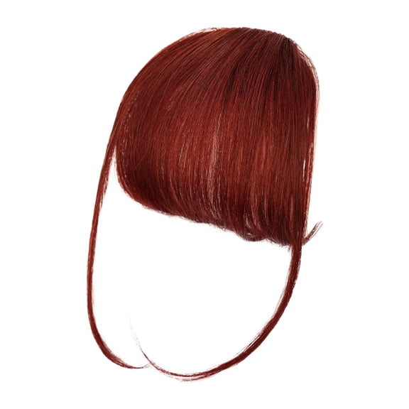 Real Human Hair Clip in Bangs for Women - Natural Wispy Fringe Curtain Bangs, Easy Clip-In, Dye & Heat Style Up to 365F, Instant Volume & Hide Baldness