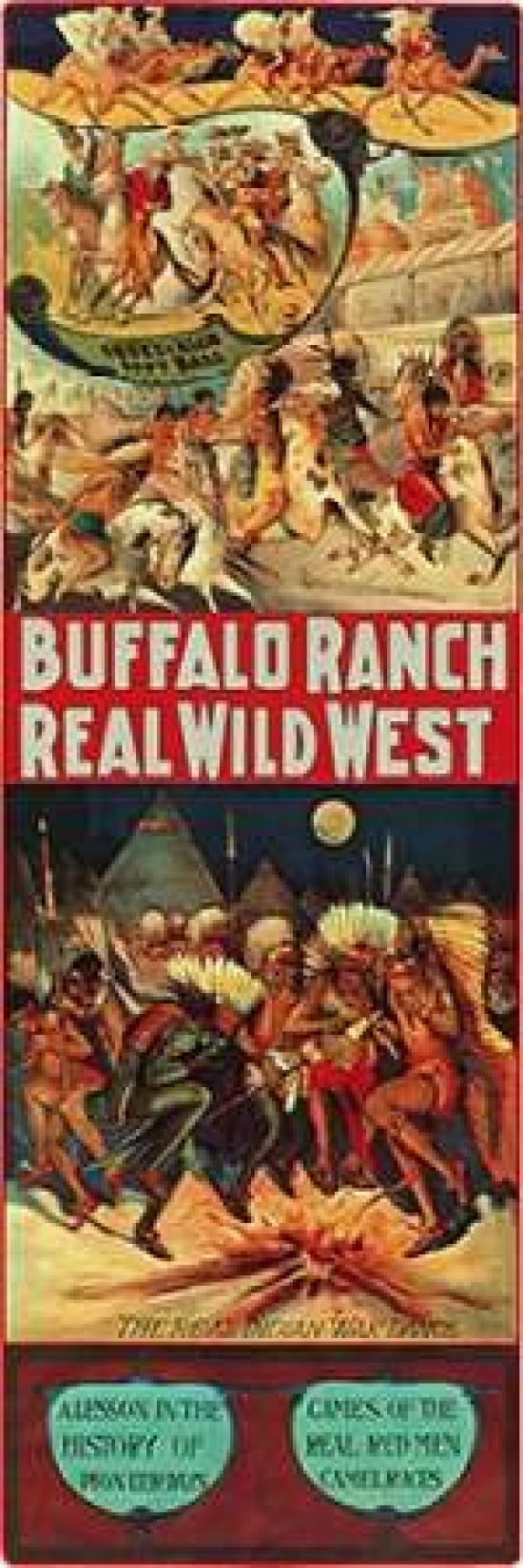 Real Indian War Dance Canvas Art - Anonymous (12 x 36)