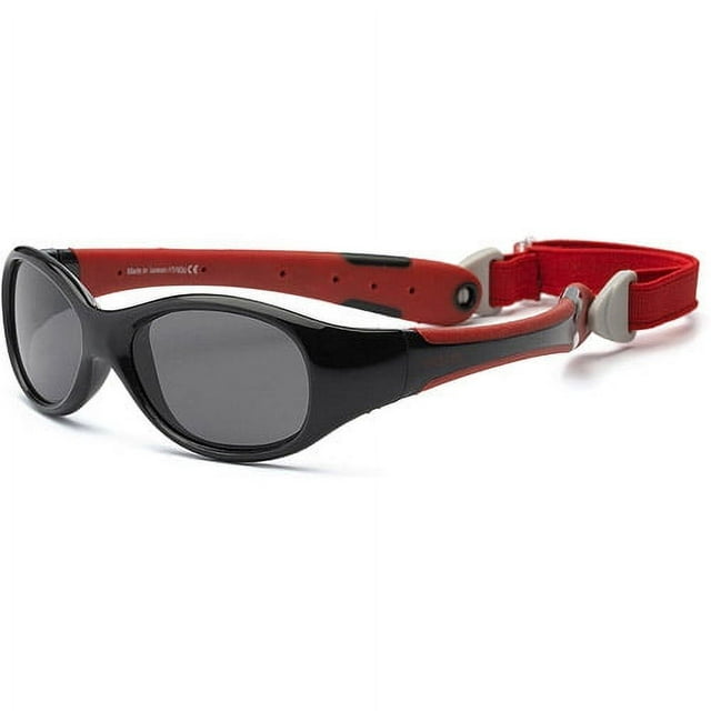 Real Kids Black/Red Flex Fit Removable Band Smoke Lens, 0+