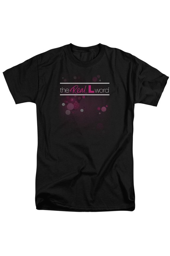 Real L Word Flashy Logo Adult Tall T-Shirt Black