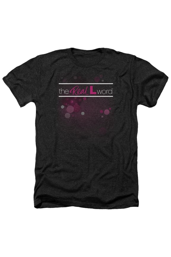 Real L Word - Flashy Logo - Heather Short Sleeve Shirt - Large