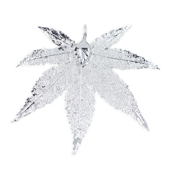 Real Leaf PENDANT Japanese Maple Dipped in Silver Genuine Leaf