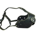 thumbnail image 1 of Real Leather Cage Basket Secure Dog Muzzle - Rottweiler, (Circumference 14.7", Snout Length 3.5"), 1 of 3