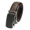 Real Leather Men Ratchet Belt Belts For Men Adjustable Automatic Buckle