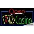 thumbnail image 1 of Real Led Neon Light Sign Open Casino With Cards Led Handmade Led Tube For Man Cave Wall Decor, 1 of 6