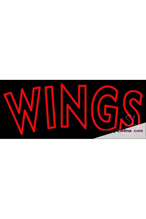 Real Led Neon Light Sign Wings Red Led Handmade Led Tube For Man Cave Wall Decor