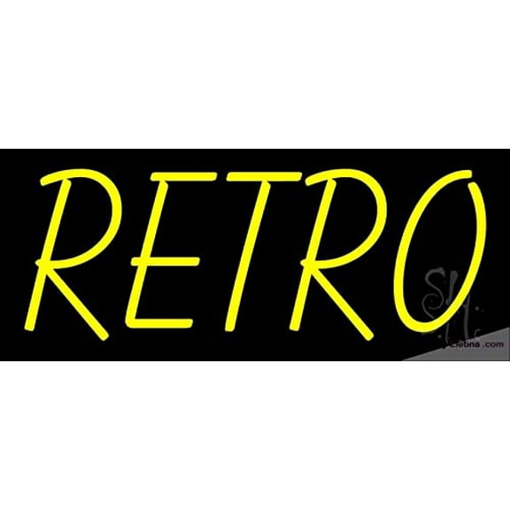 Real Led Neon Light Sign Yellow Retro Led Handmade Led Tube For Man Cave Wall Decor