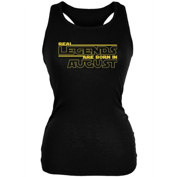 Real Legends are Born in August Juniors Soft Tank Top