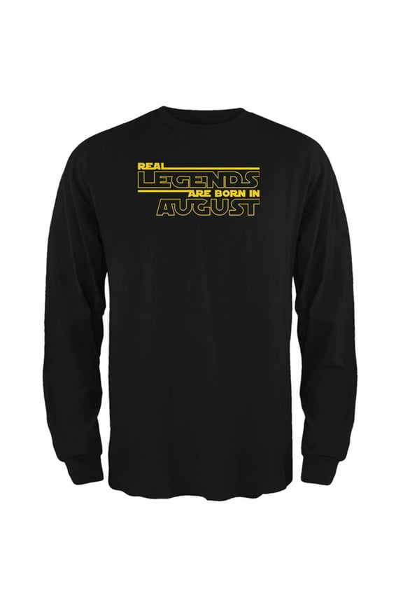 Real Legends are Born in August Mens Long Sleeve T Shirt