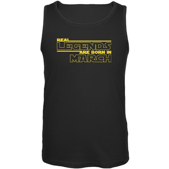 Real Legends are Born in March Mens Tank Top