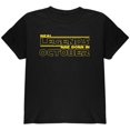 thumbnail image 1 of Real Legends are Born in October Youth T Shirt Black YLG, 1 of 1
