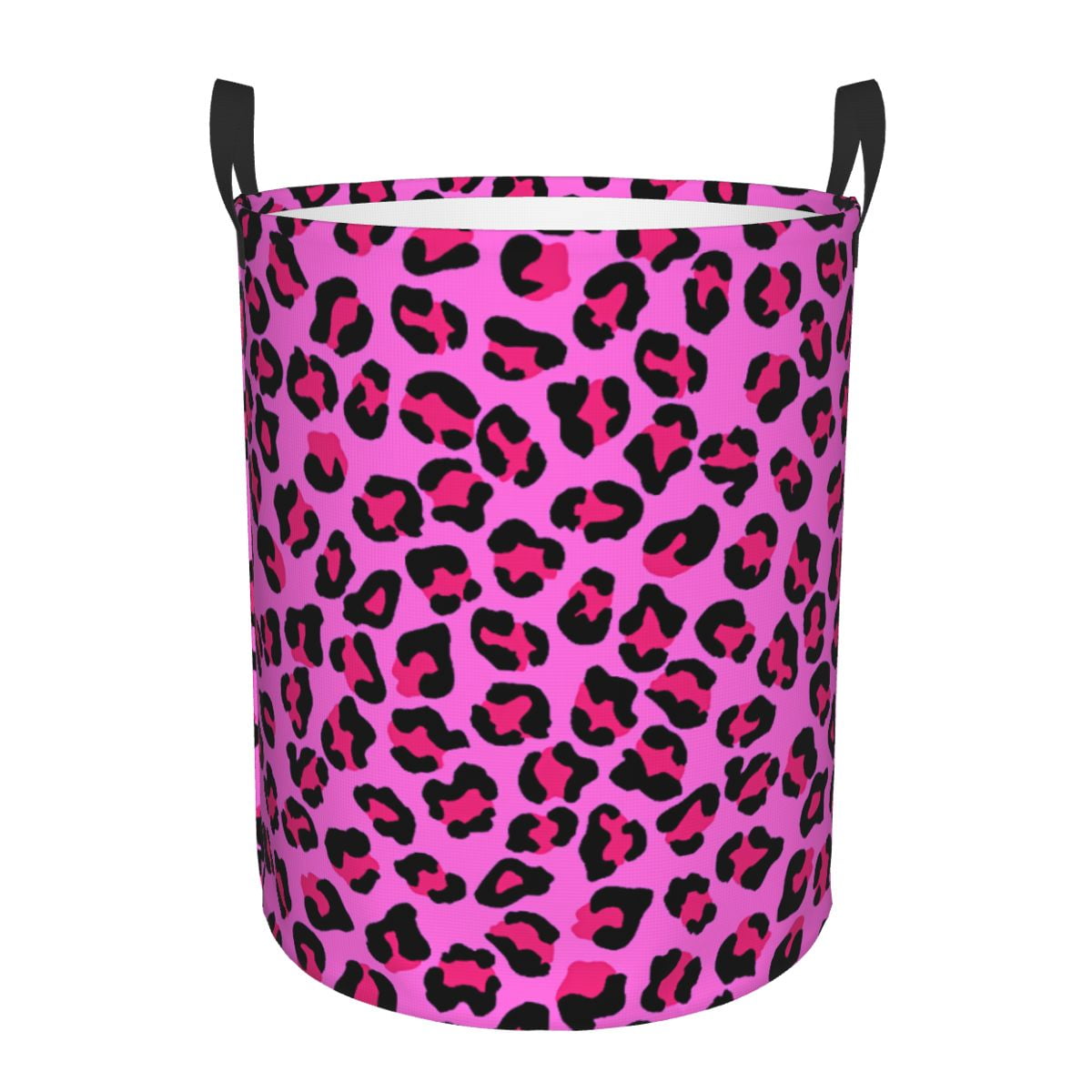 Purple Leopard Laundry Basket