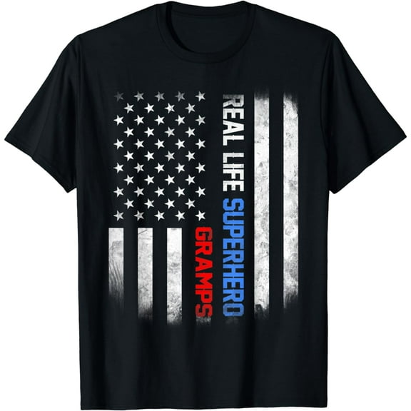 Real Life Superhero Gramps tshirt Independence Day