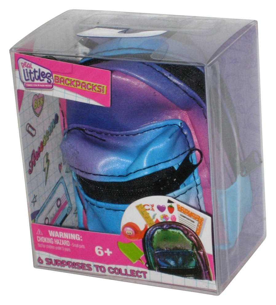 Real Littles Backpacks Moose Toys Blue Purple Pink Bag w/ Suprises Inside