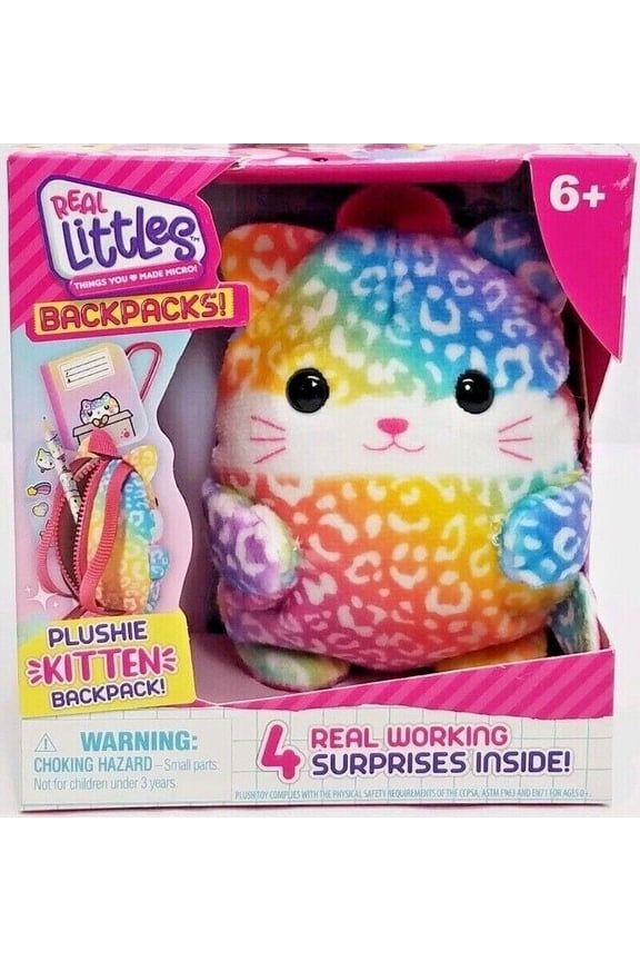 Backpacks: Plushie Kitten Backpack with 4 Surprises