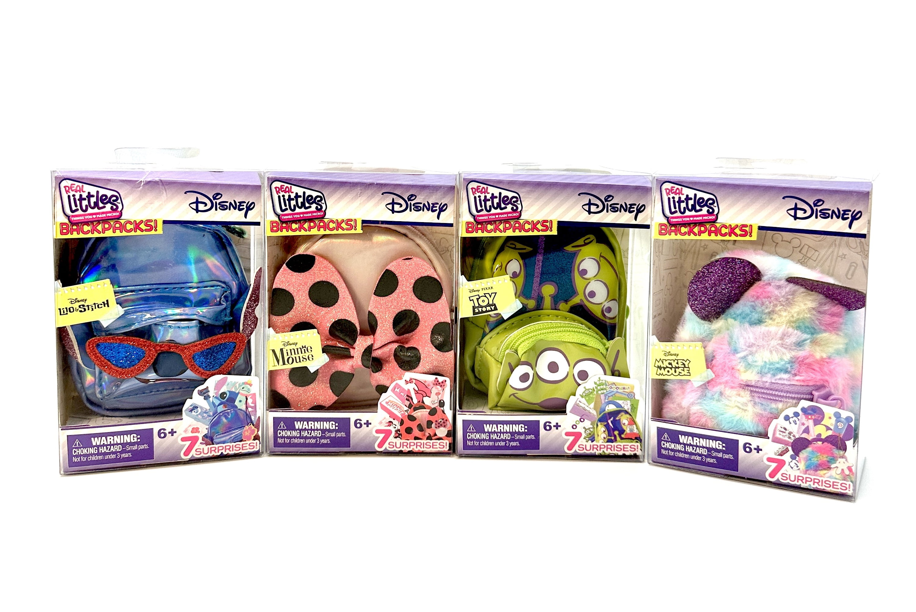 Real Littles Collectible Micro Disney Themed Micro Backpacks w/ 6