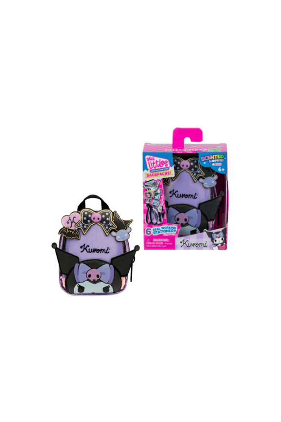 Real Littles Hello Kitty Mini Backpack Kuromi Edition 4" | Collectible Scented Bag