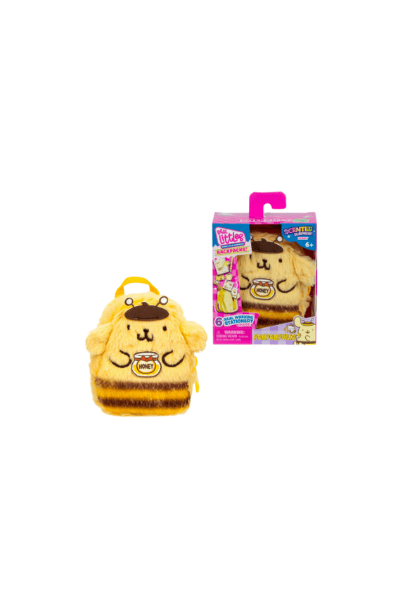 Real Littles Hello Kitty Mini Backpack - Pompompurin Wheeled Nylon Backpack, Black