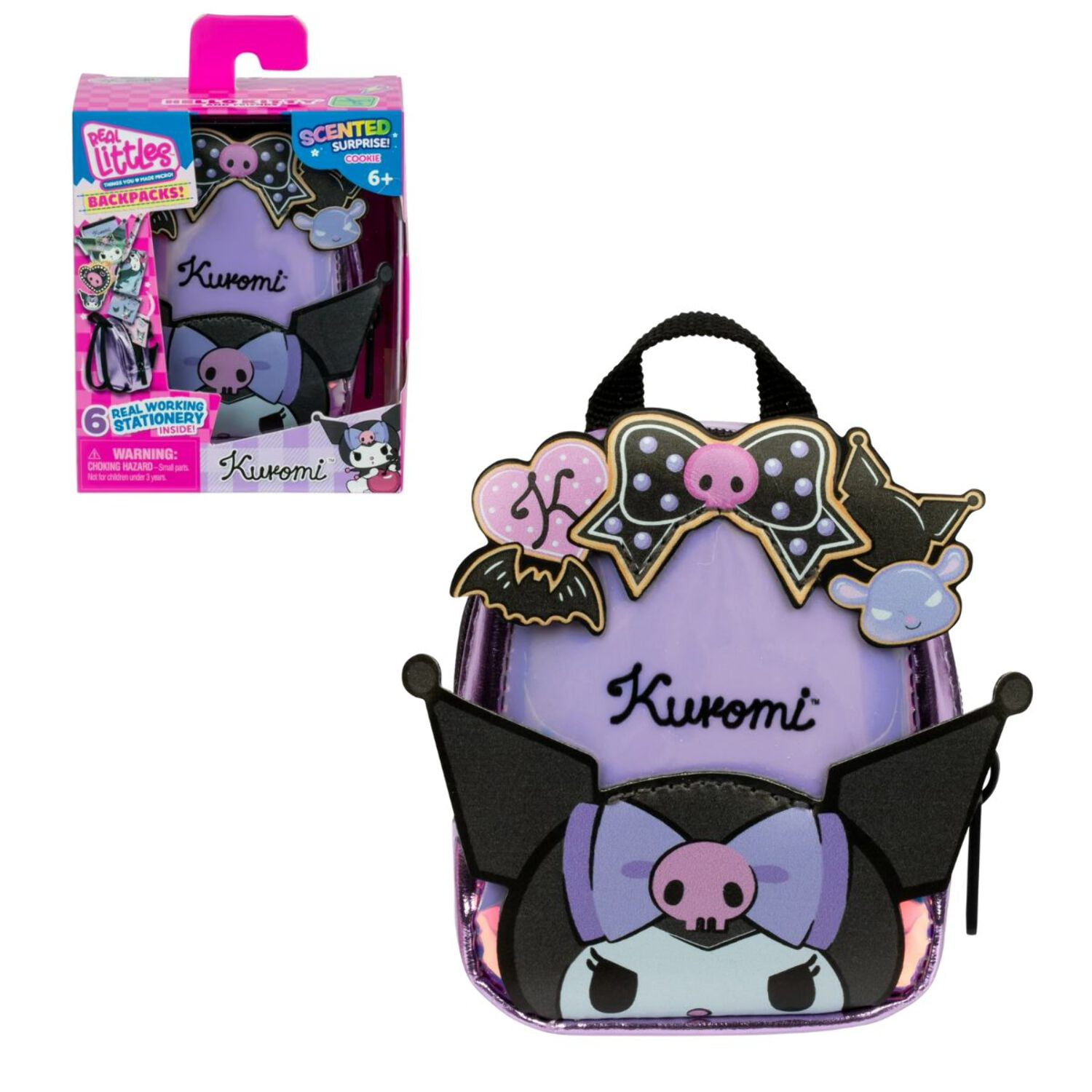Real Littles Hello Kitty Scented Backpack, 6 Mini Stationery
