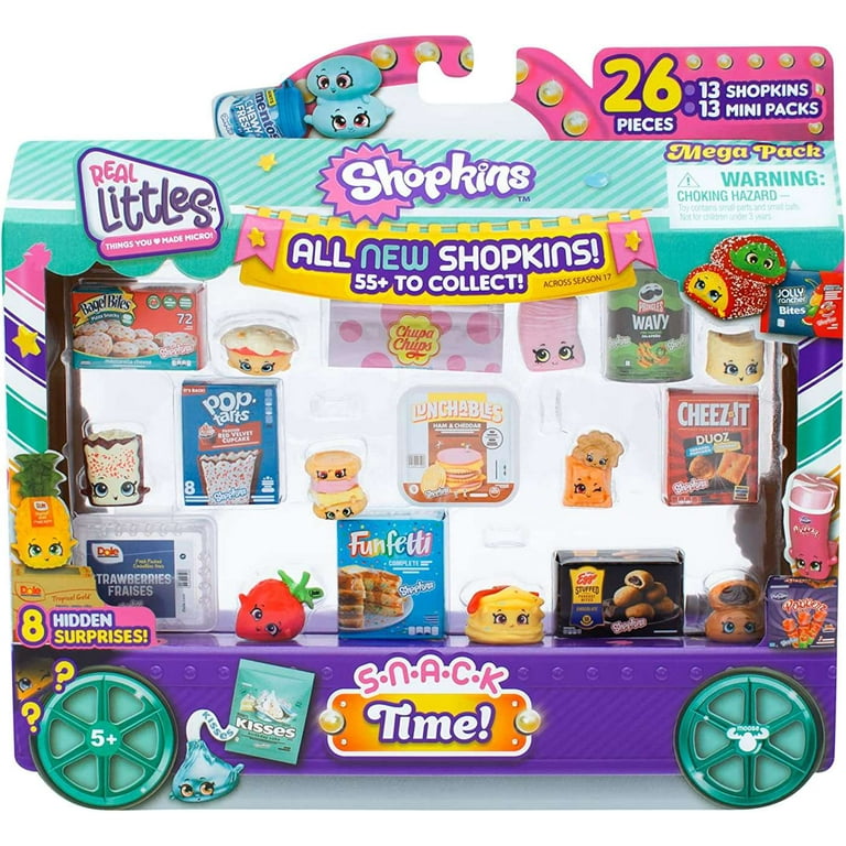 SHOPKINS REAL LITTLES MICRO MART MEGA PACK 26 PIECES 13 LITTLES 13 BRANDED  MINIS
