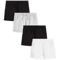 thumbnail image 1 of Real Love Girls' Active Shorts - 4 Pack Cuffed French Terry Sweat Shorts (Size: 7-16), 1 of 6