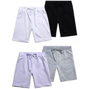 Real Love Girls Active Shorts Lightweight French Terry Bermuda Shorts with Elastic Waistband