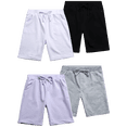 thumbnail image 1 of Real Love Girls' Active Shorts - 4 Pack French Terry Bermuda Shorts (Sizes: 7-16), 1 of 6