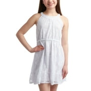 Real Love Girls' Dress - Casual Tiered Lace Summer Sundress (7-16)