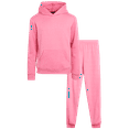 thumbnail image 1 of Real Love Girls' Jogger Set - 2 Piece Basic Fleece Pullover Hoodie and Sweatpants (7-16), 1 of 7